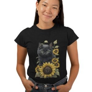 CAT016004 Sunflower Black Cat