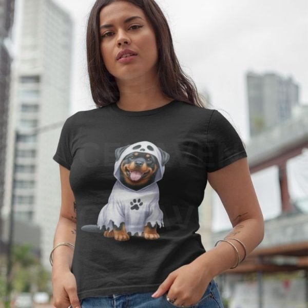 Rottweiler in a Ghostly Cape