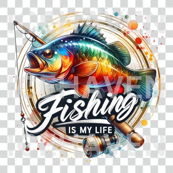 Fishing Is My Life DTF Print