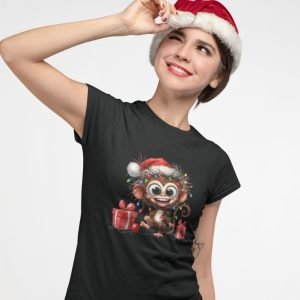 Christmas Monkey with Presents & Lights